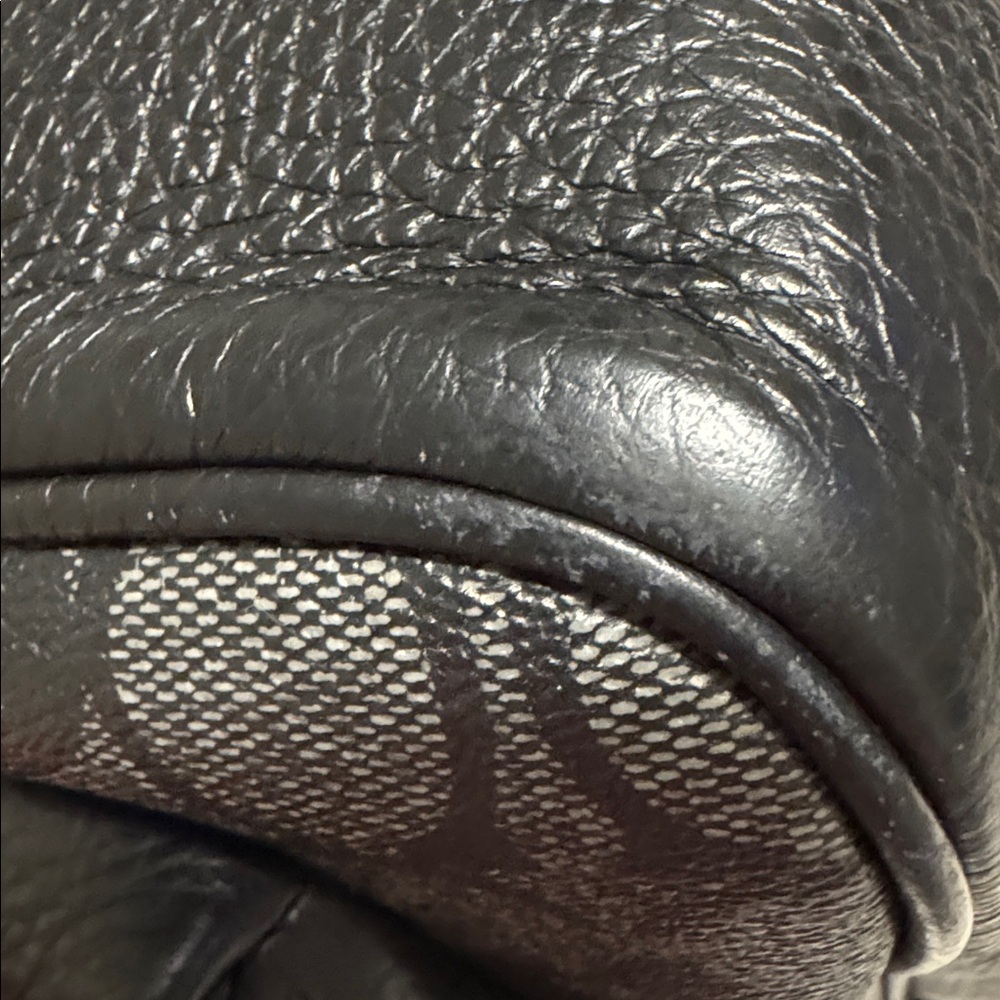 Coach Charcoal and Black Patterned Court Backpack In Signature Canvas - Picture 16 of 16